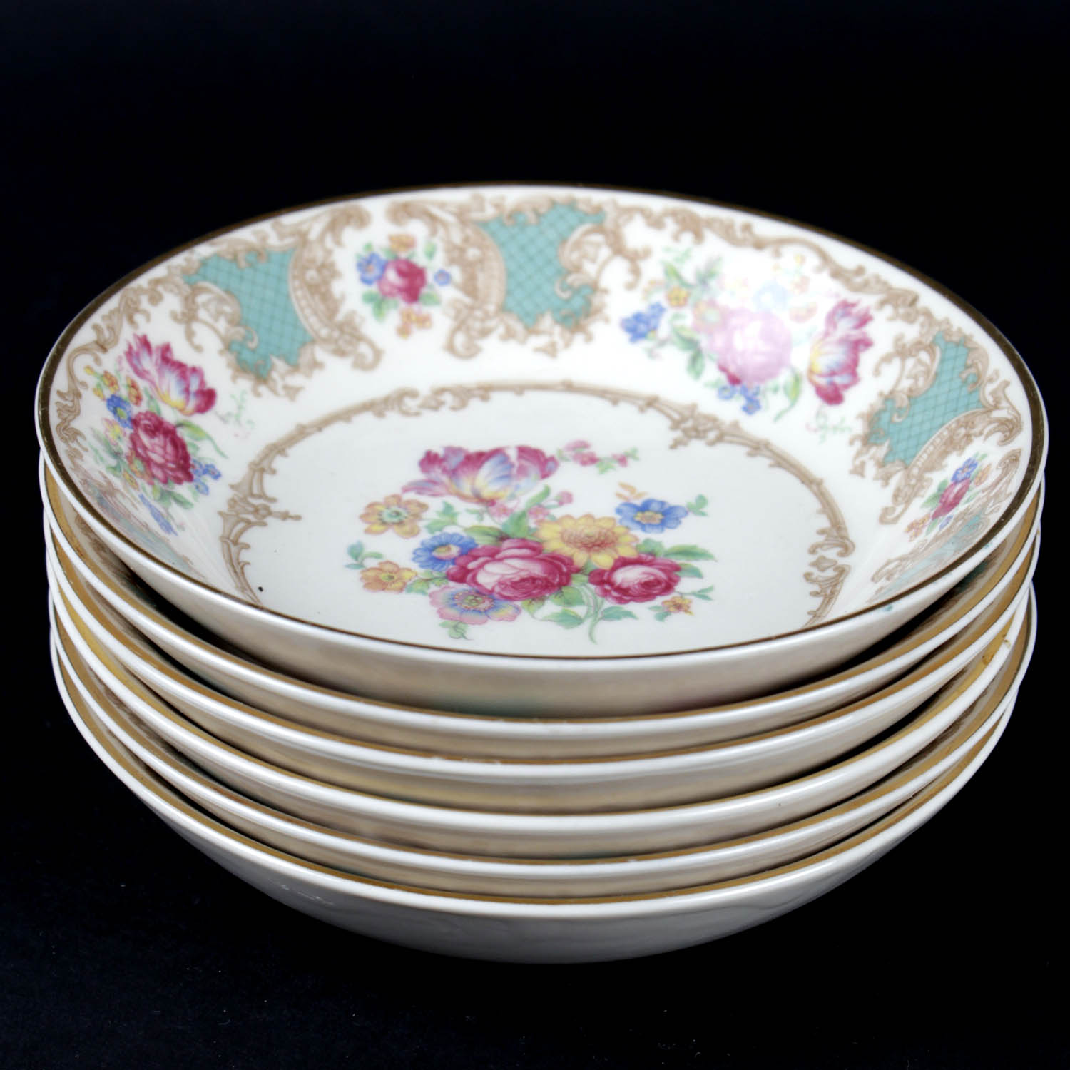 Old Ivory Syracuse "Romance Green" China Set