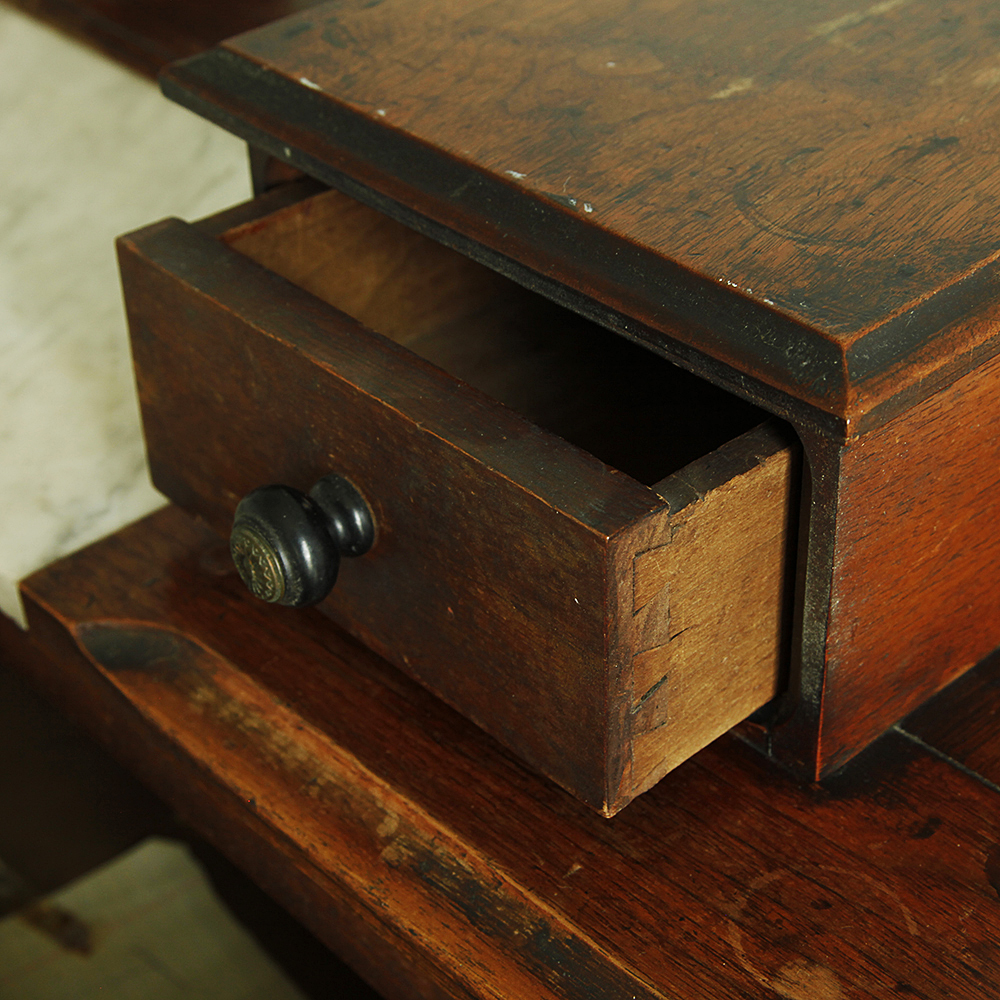 Victorian Marble Topped Oak Dresser