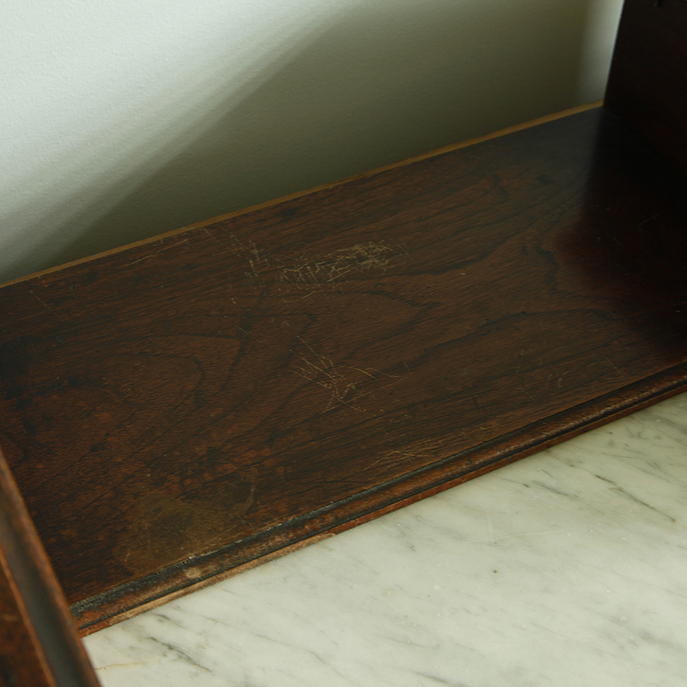 Victorian Marble Topped Oak Dresser