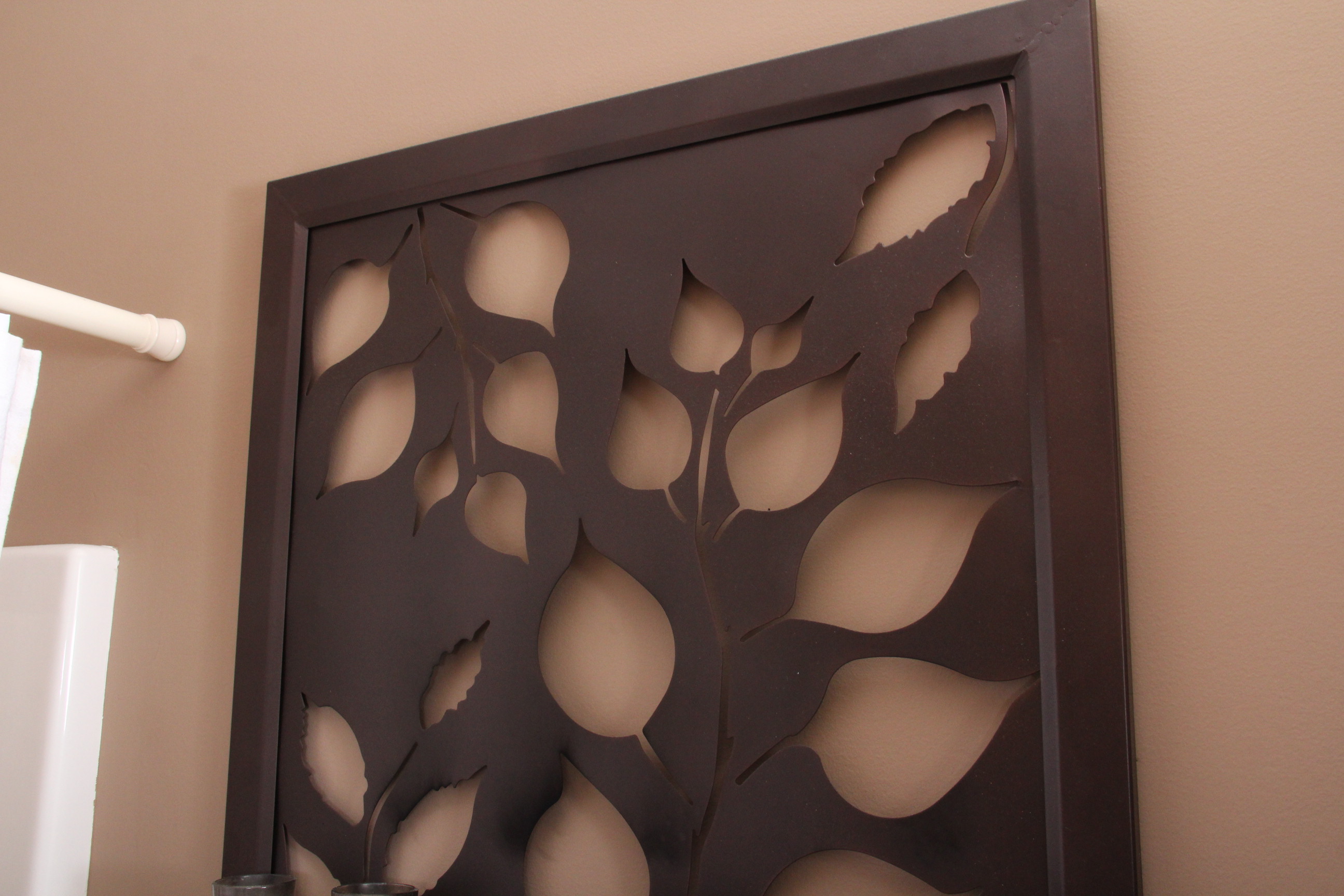 Magnifying Mirror, Metal Wall Sconce, and Table Lamp