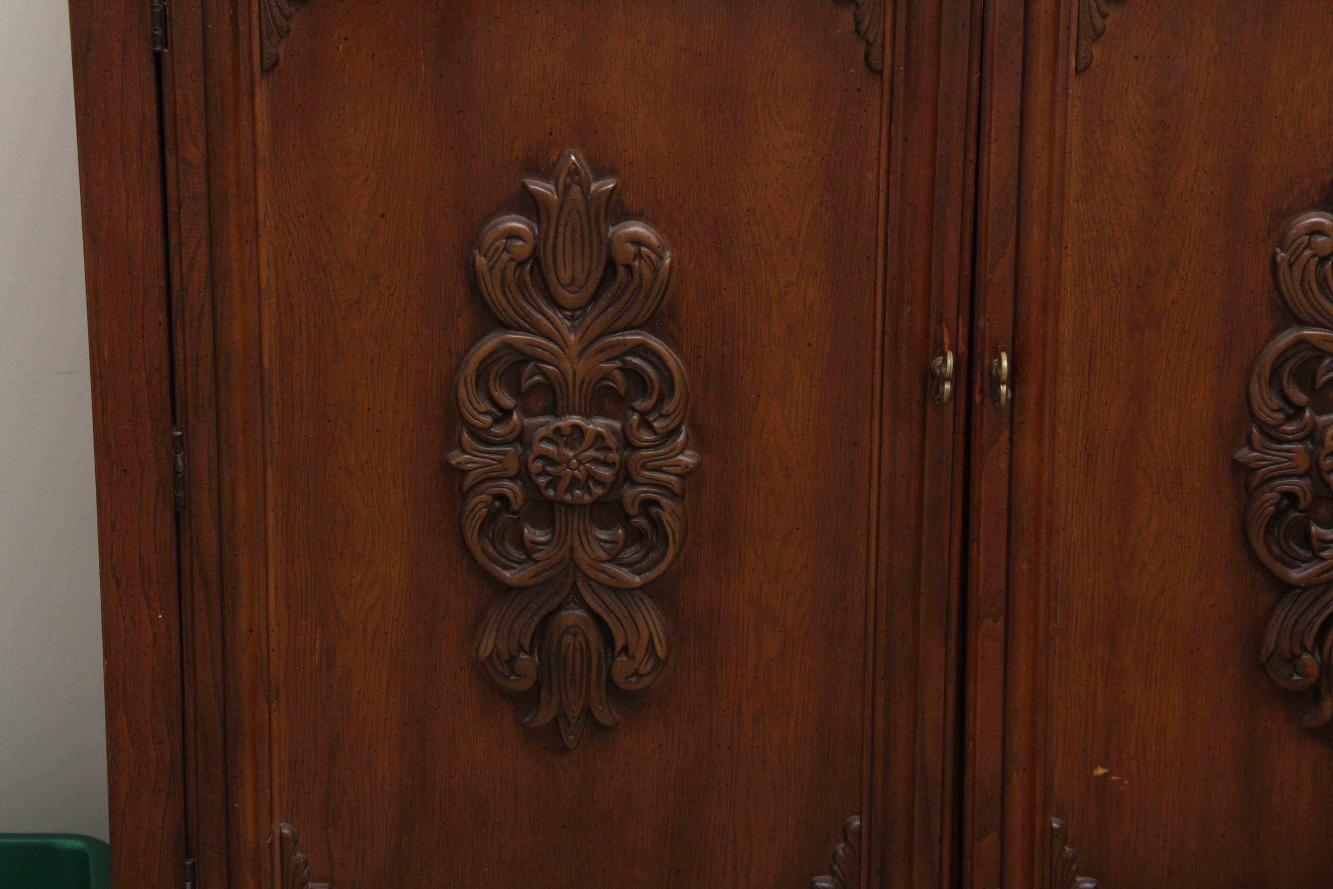 Vintage Bassett Furniture Walnut Armoire