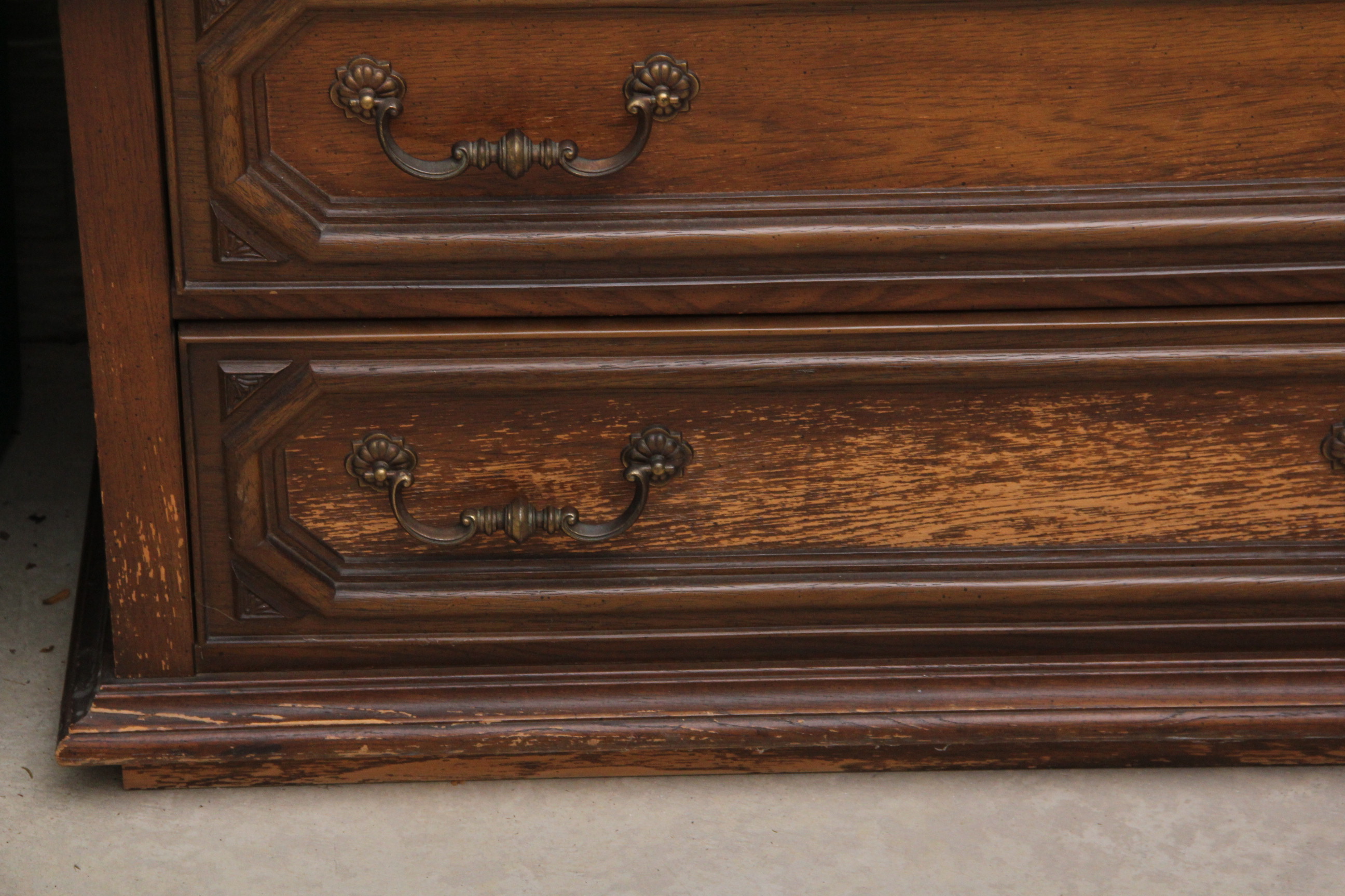 Vintage Bassett Furniture Walnut Armoire