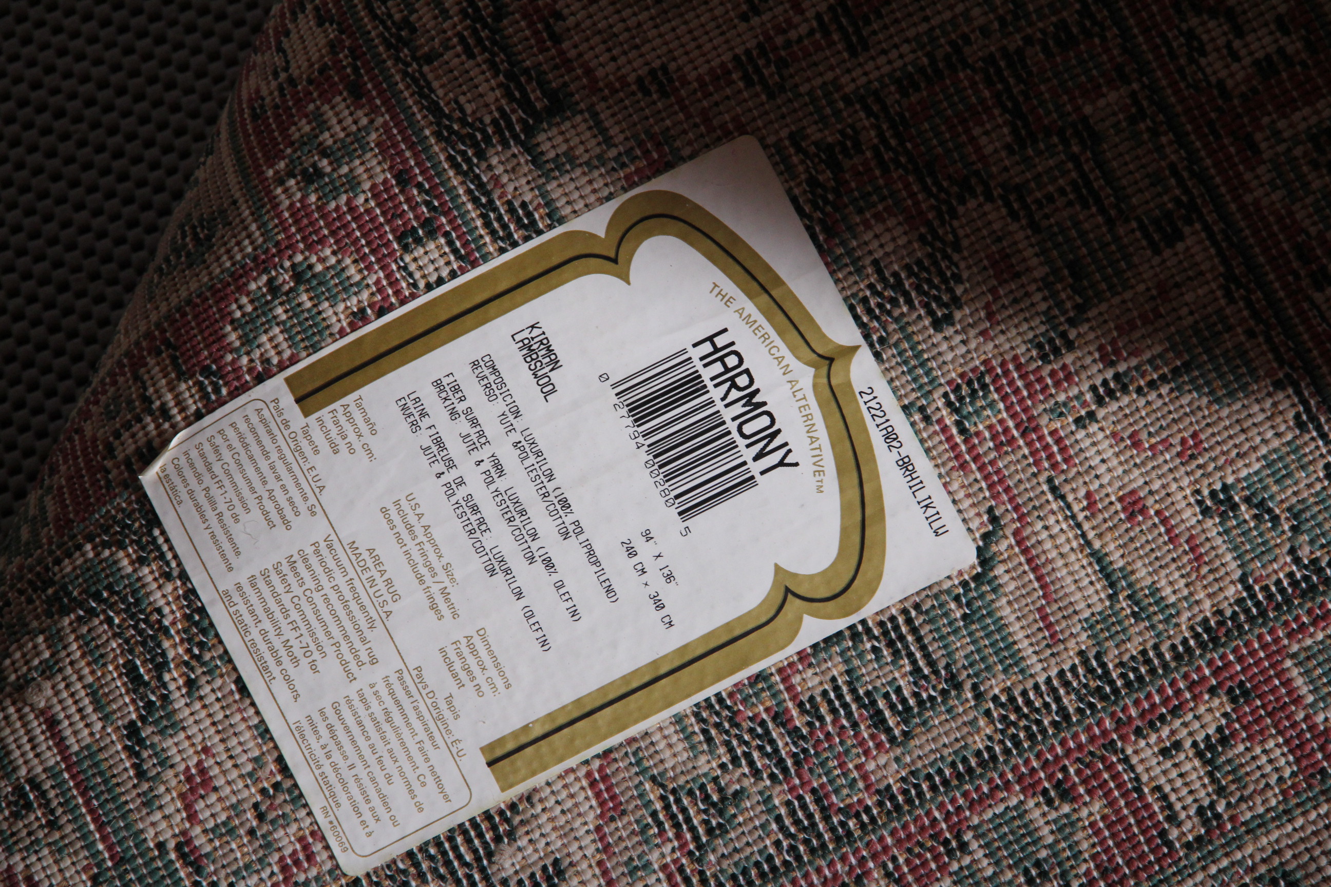 Pair of American Alternative Kerman Style Area Rugs