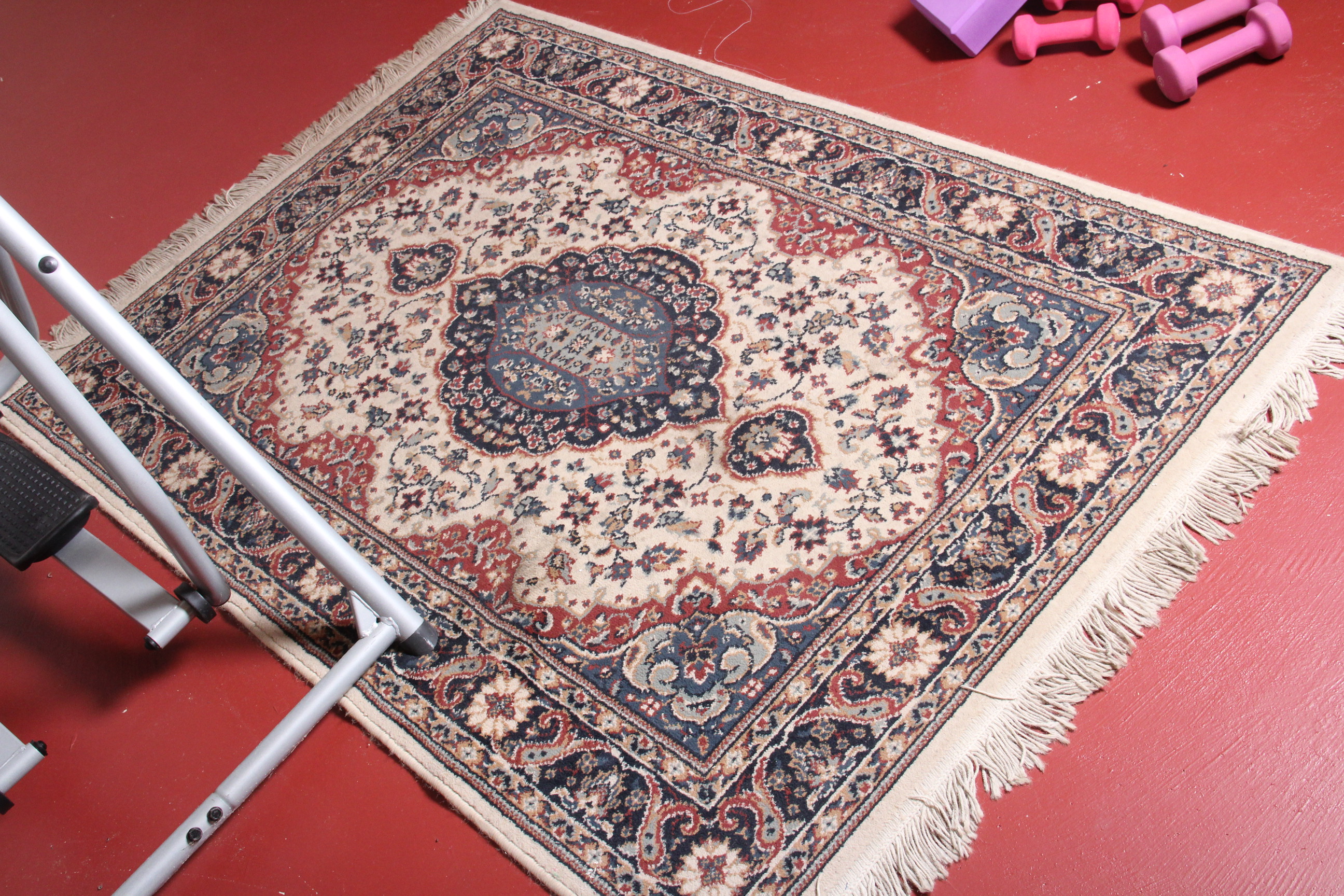 Pair of American Alternative Kerman Style Area Rugs