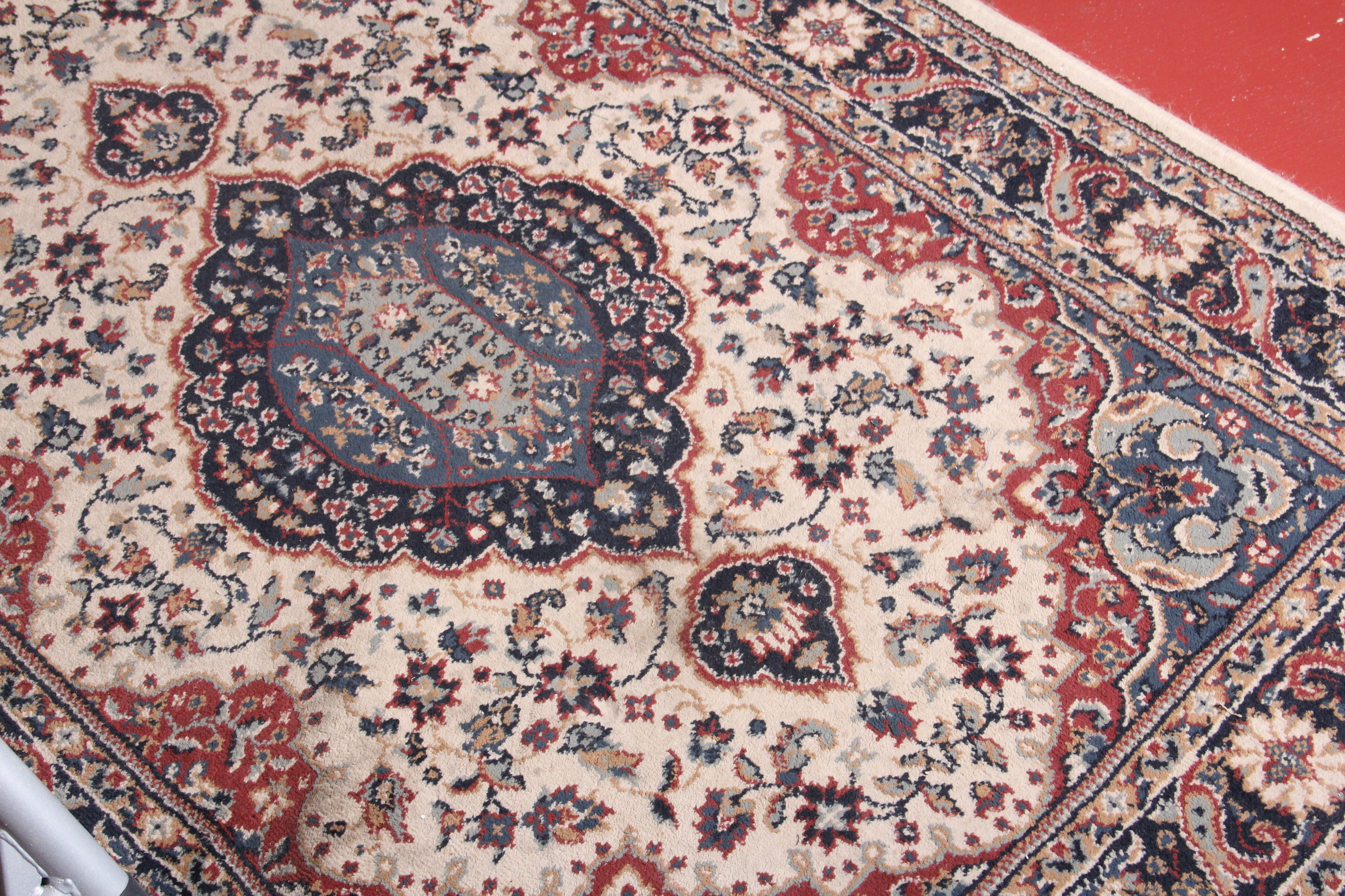 Pair of American Alternative Kerman Style Area Rugs