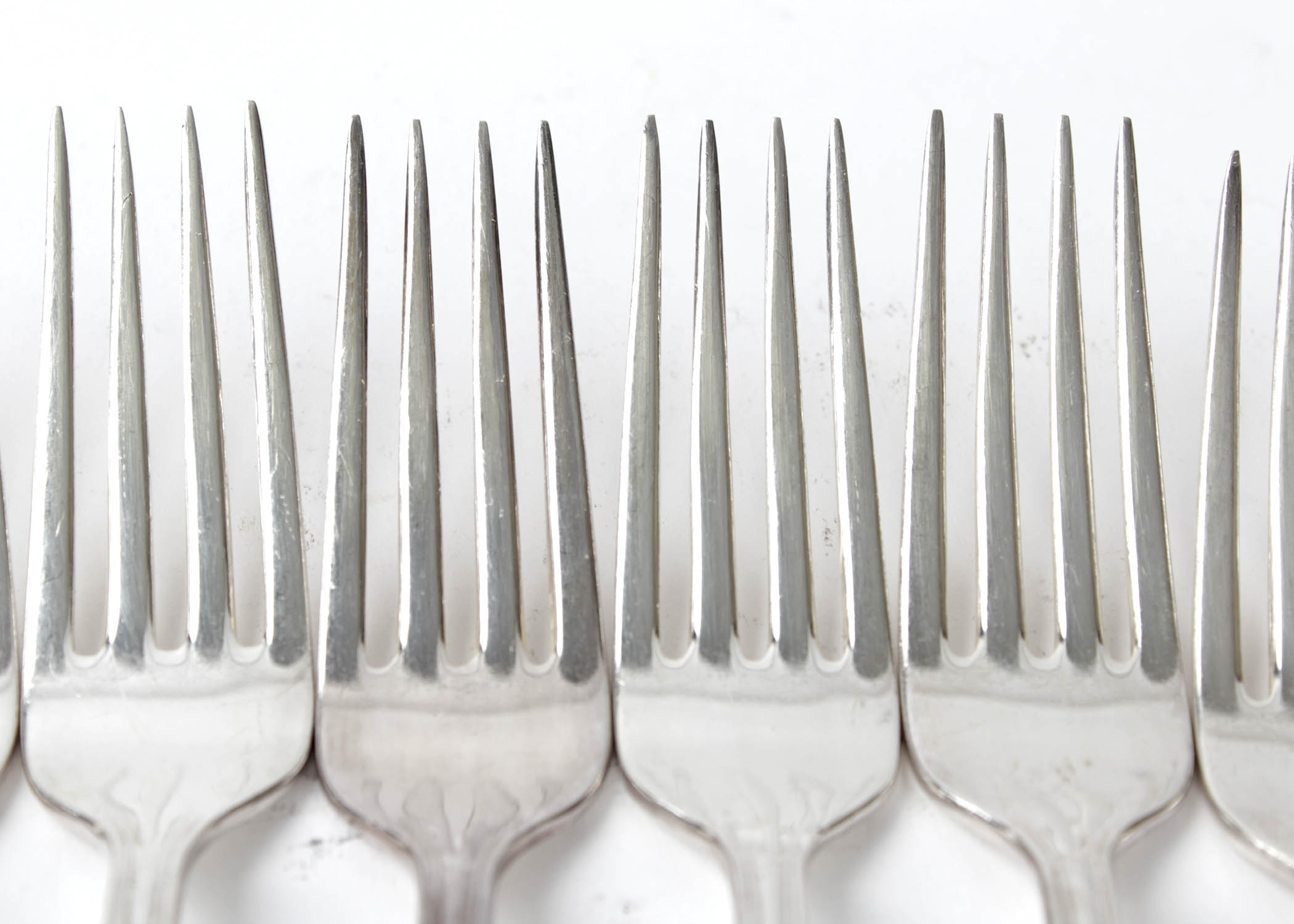 Fifty Piece Set of W.M. Rogers & Son Silverplated Victorian Rose Flatware