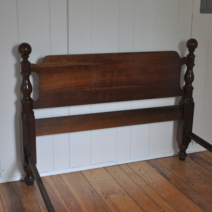 Full Sized Walnut Bed