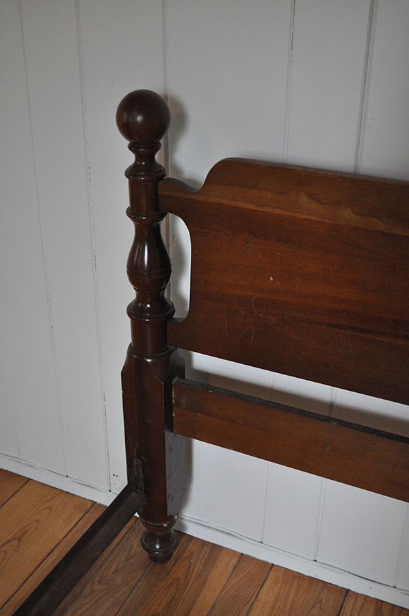 Full Sized Walnut Bed