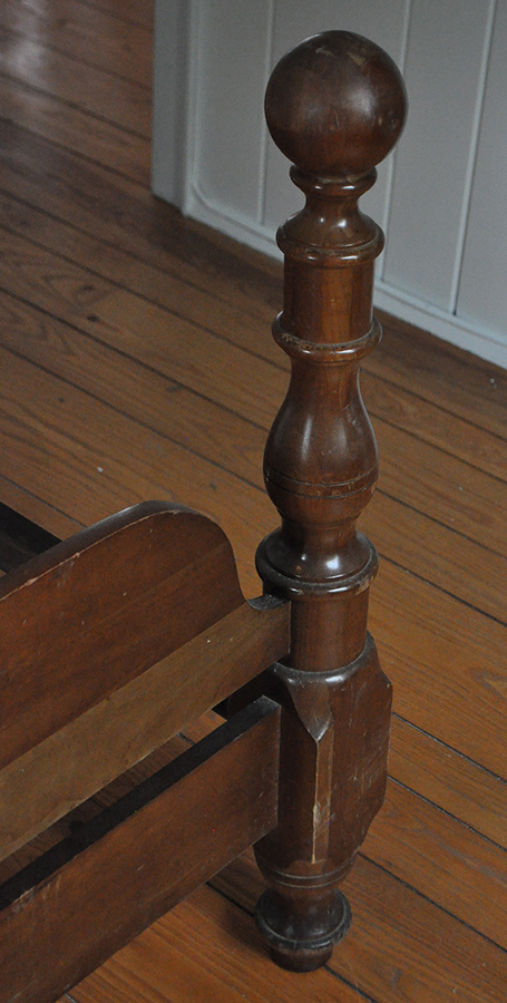 Full Sized Walnut Bed