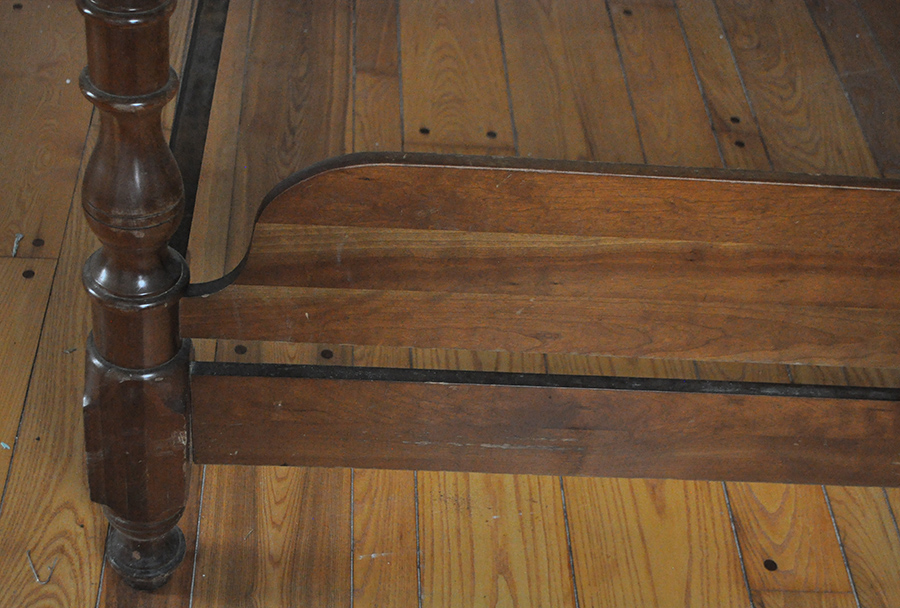 Full Sized Walnut Bed