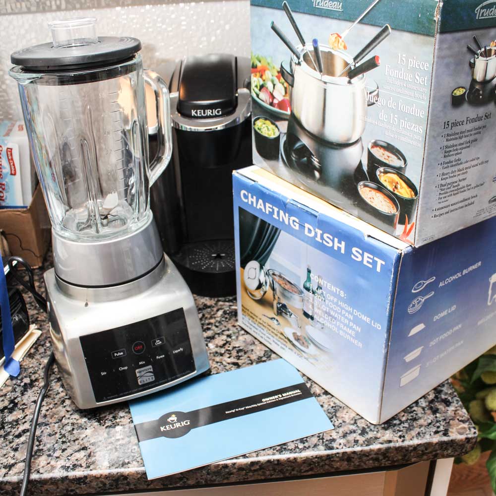 Keurig Coffee Maker, Kenmore Elite Blender, and More