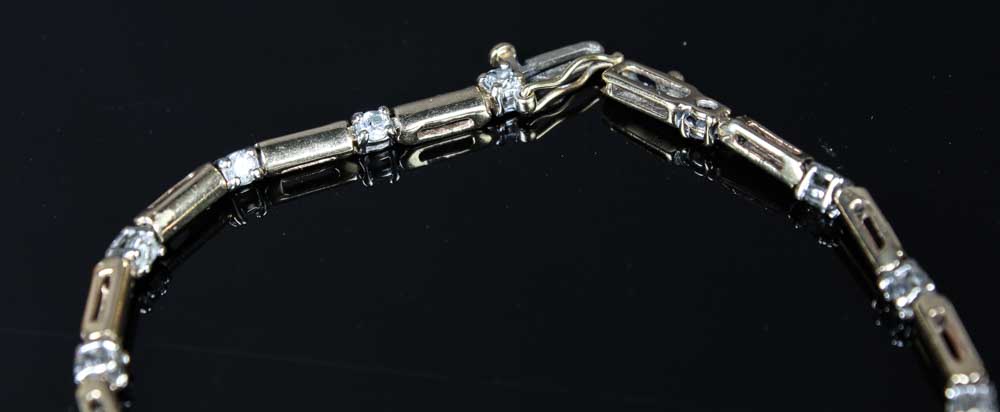 10K Yellow Gold 0.60 CTW Diamond Bracelet