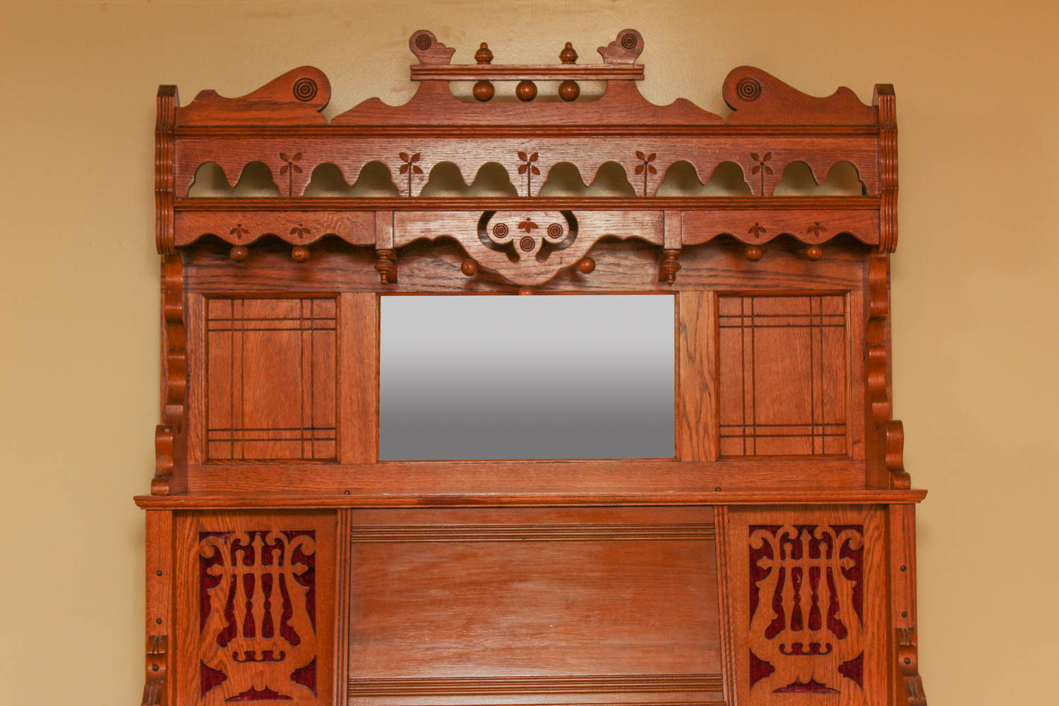 19th Century Eastlake Style Oak Pump Organ