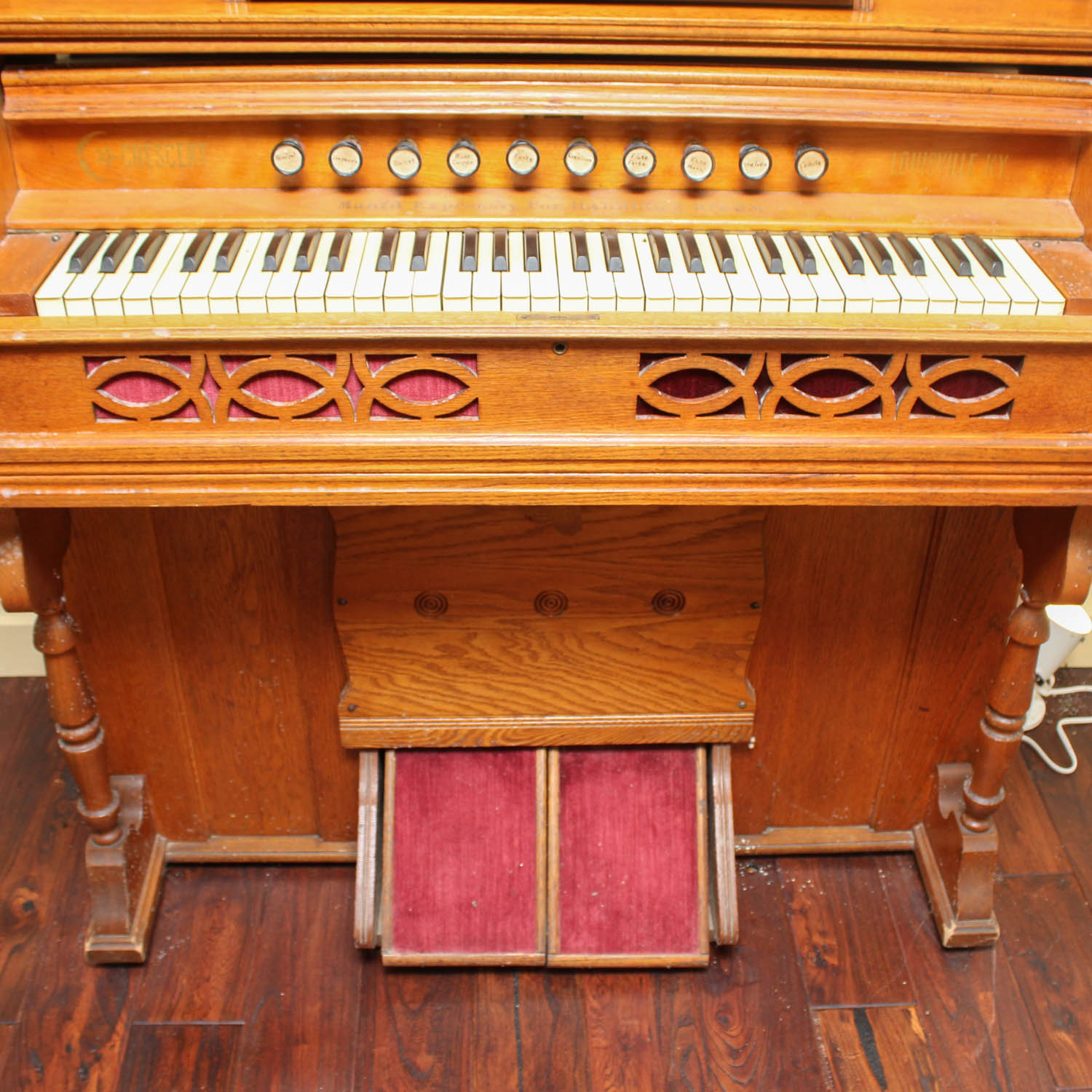19th Century Eastlake Style Oak Pump Organ