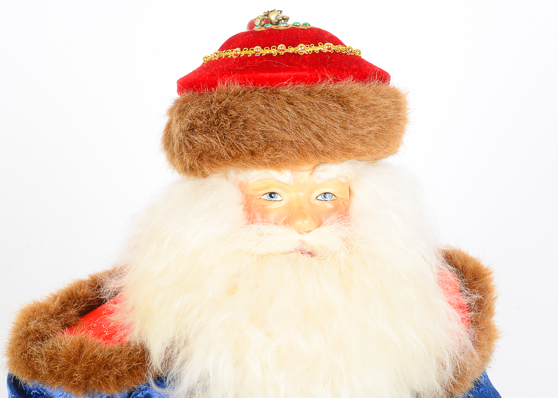 Santa Claus Figurine in Traditional Chinese Dress