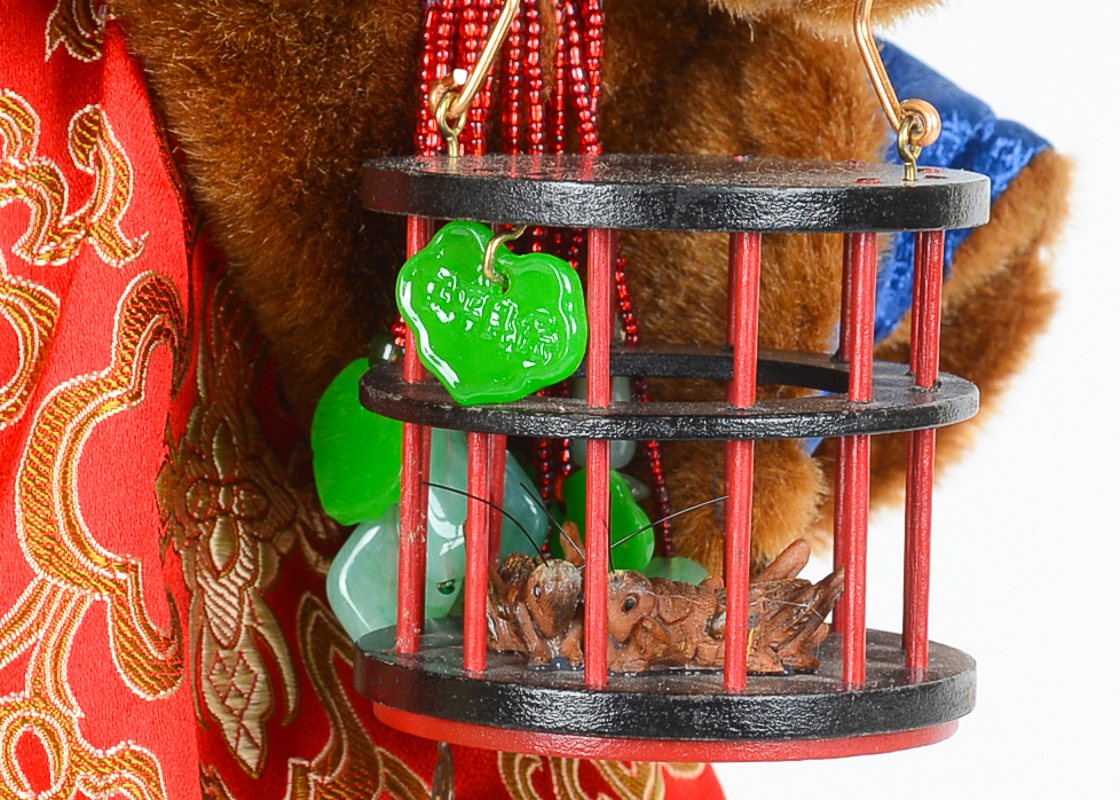 Santa Claus Figurine in Traditional Chinese Dress