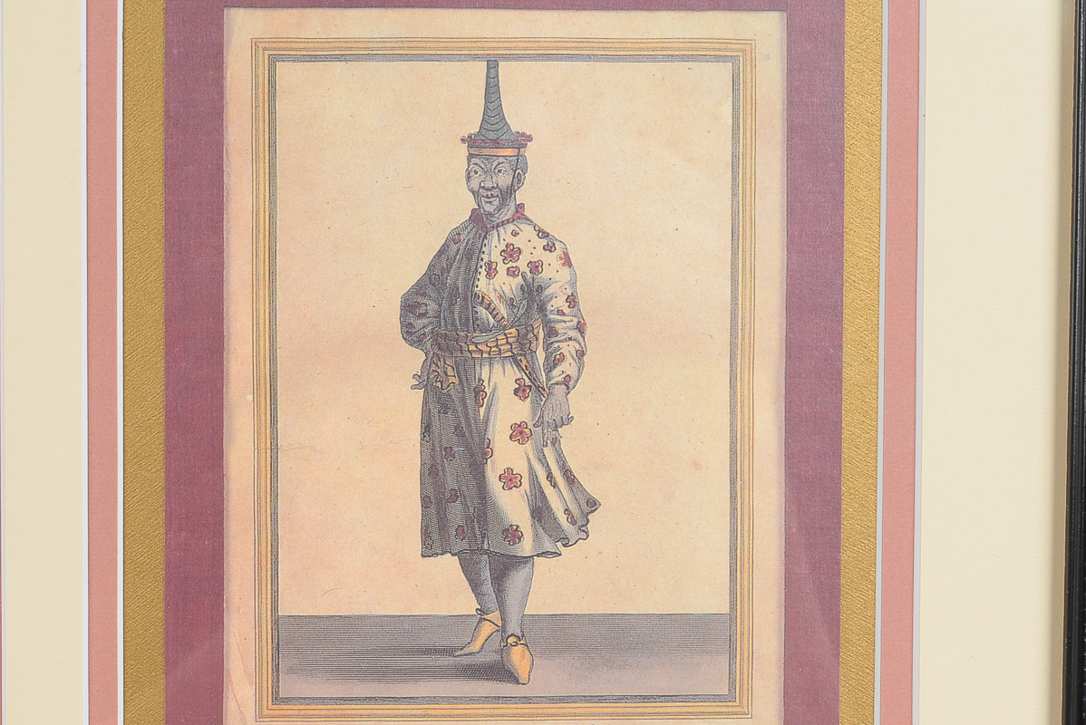 Offset Lithograph Titled "Mrs. les Ambassadeurs du Roy de Siam, envoyé au Roy Louis le Grand Empereur des Francois en 1686"