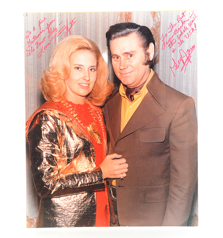 Signed Tammy Wynette and George Jones Photograph