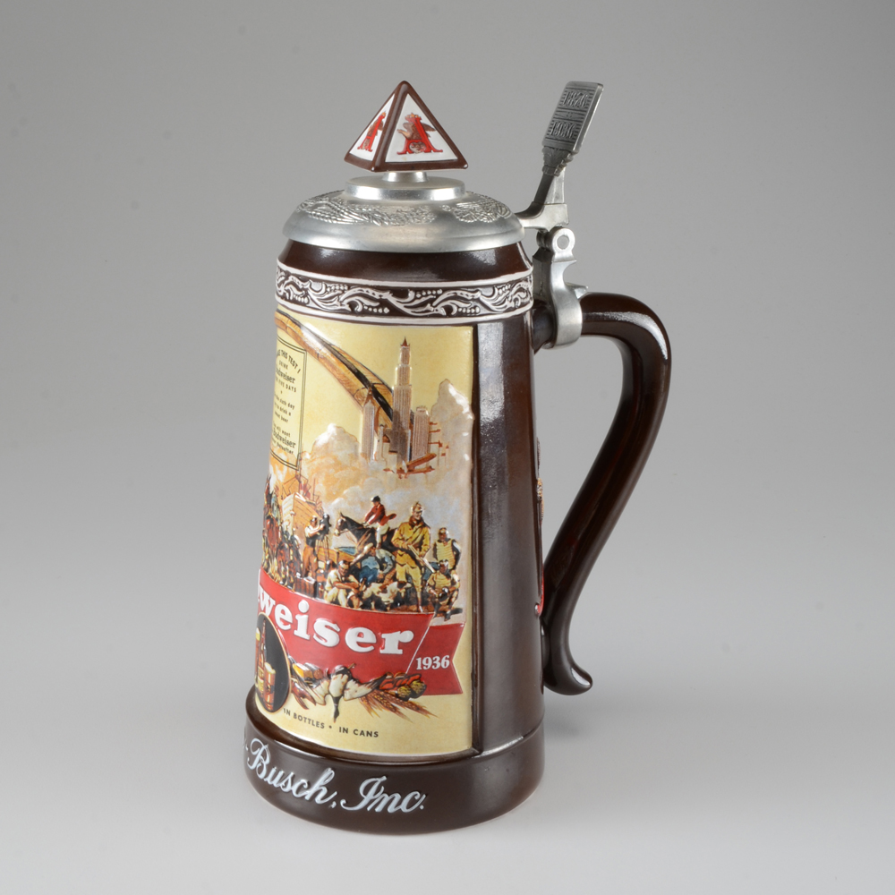 Anheuser Bush 2003 Membership Stein for 1936 Historical Advertising