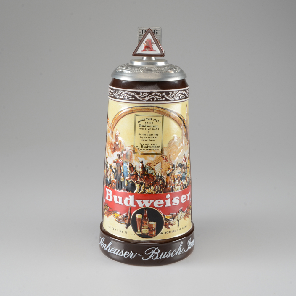 Anheuser Bush 2003 Membership Stein for 1936 Historical Advertising