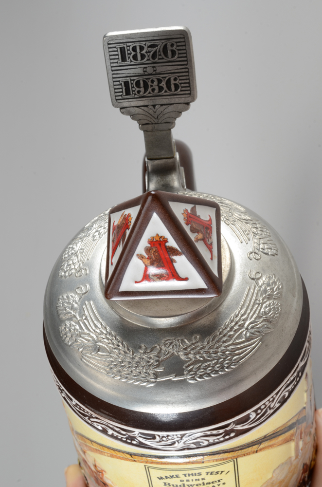 Anheuser Bush 2003 Membership Stein for 1936 Historical Advertising