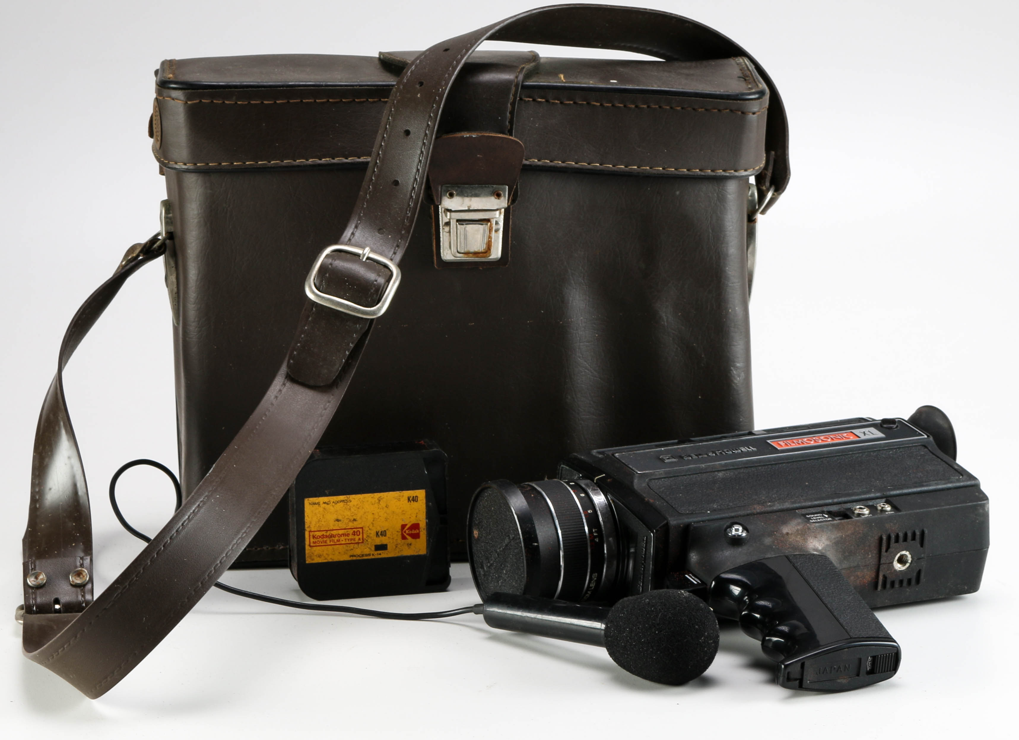 1975 Bell & Howell Filmosonic XL Movie Camera with Case