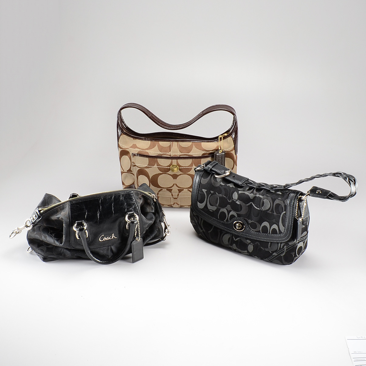 Three Coach Handbags
