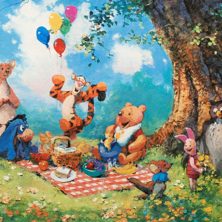 James Coleman Signed Lithograph on Paper "Splendiferous Picnic"