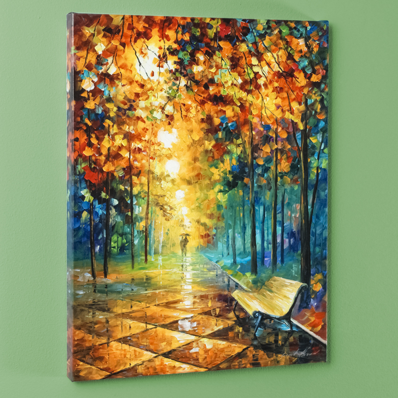 Leonid Afremov Signed Giclee on Canvas "Misty Park"