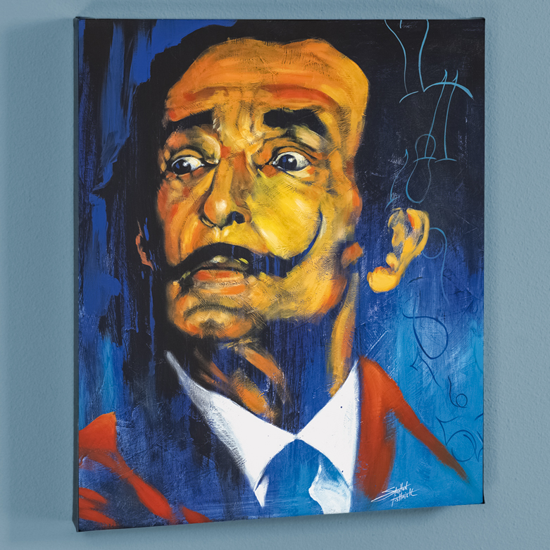 Stephen Fishwick Signed Giclee on Canvas "Dali"
