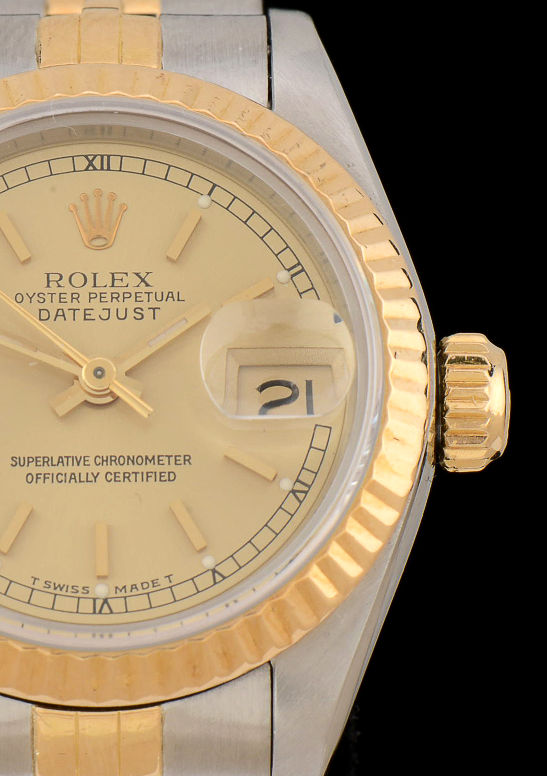 Women's Rolex 18K Yellow Gold and Stainless Steel Oyster Perpetual Watch