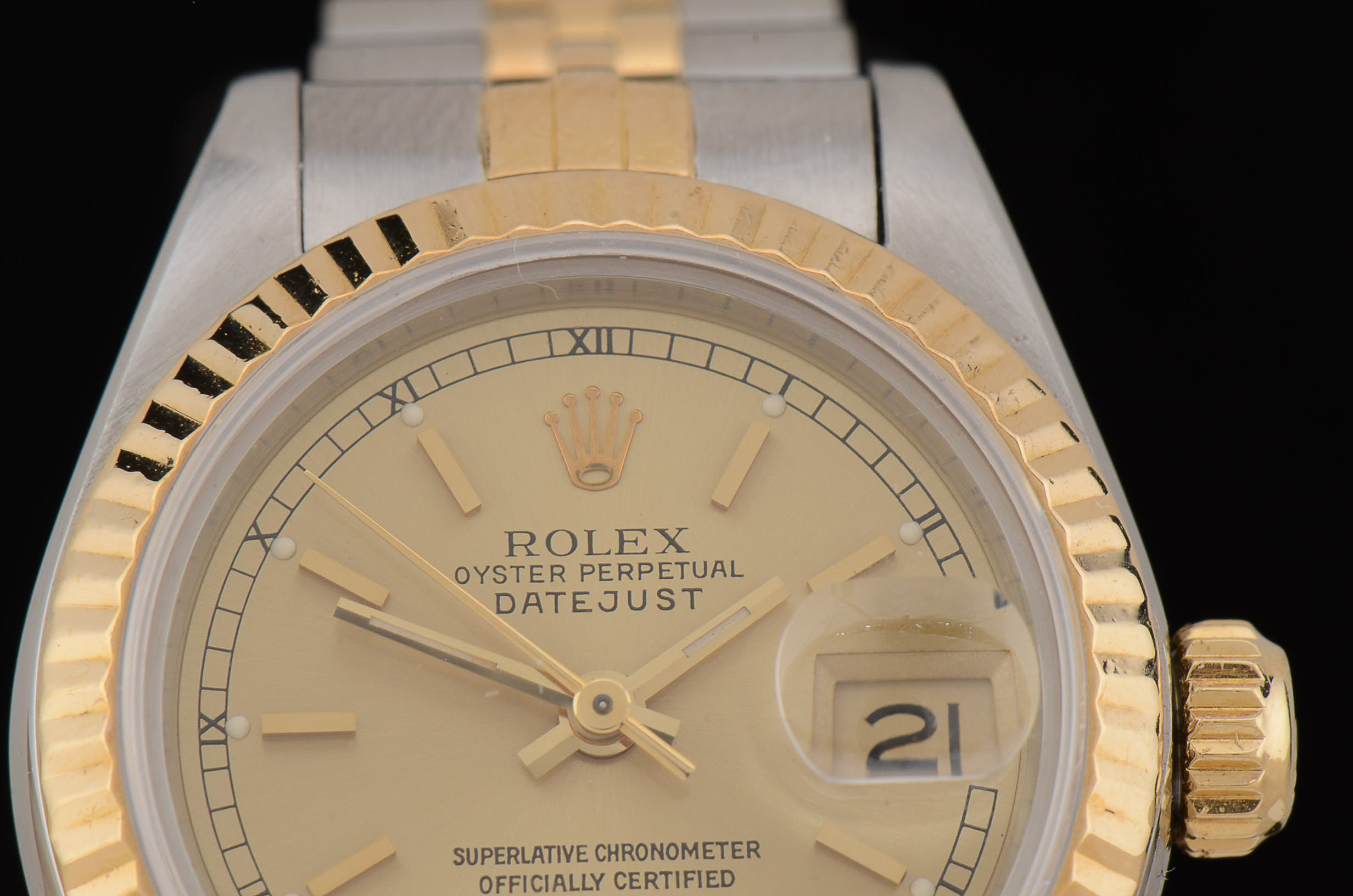 Women's Rolex 18K Yellow Gold and Stainless Steel Oyster Perpetual Watch