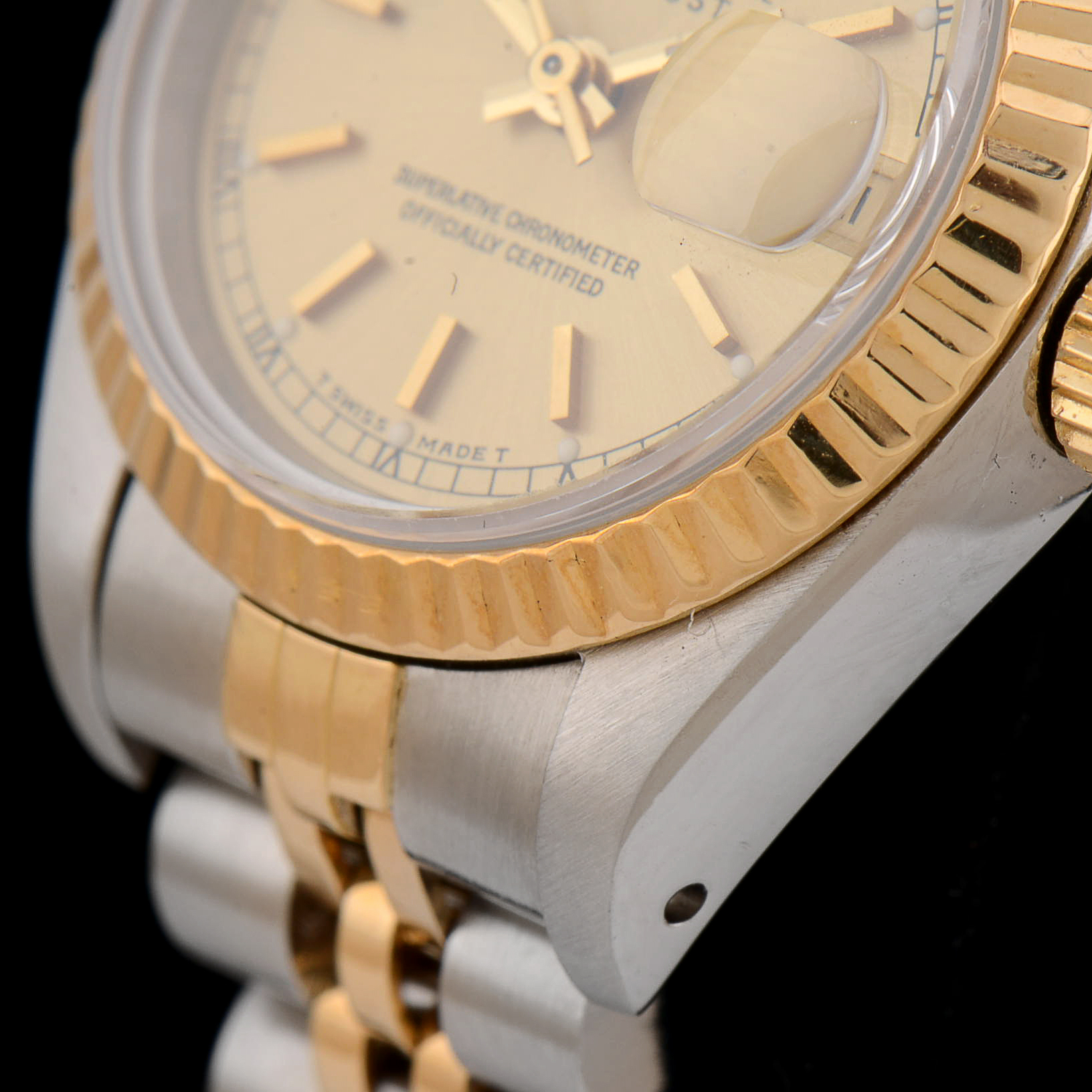 Women's Rolex 18K Yellow Gold and Stainless Steel Oyster Perpetual Watch