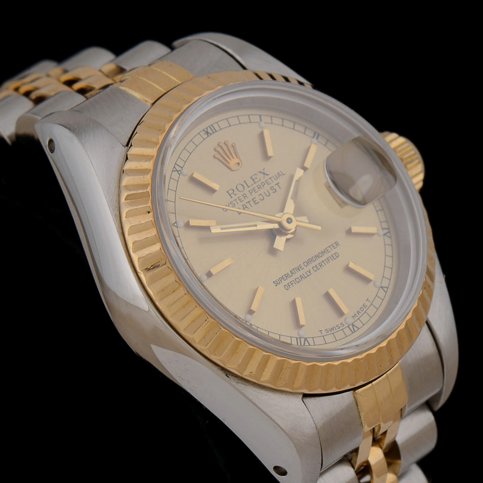 Women's Rolex 18K Yellow Gold and Stainless Steel Oyster Perpetual Watch