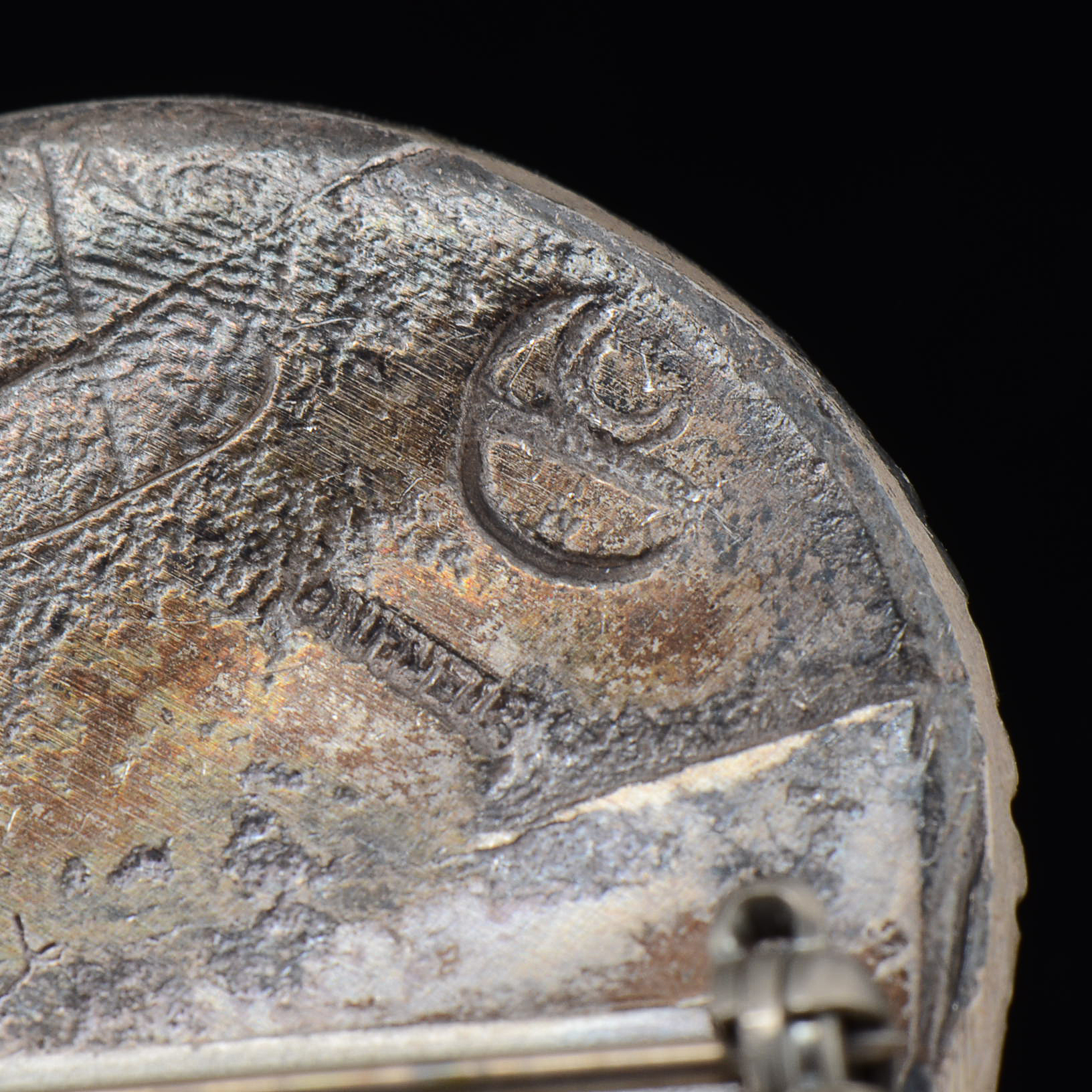 Vintage Zuni Sterling Silver Inlaid Hummingbird Pin/Pendant and Southwestern Native American Inlaid Pin