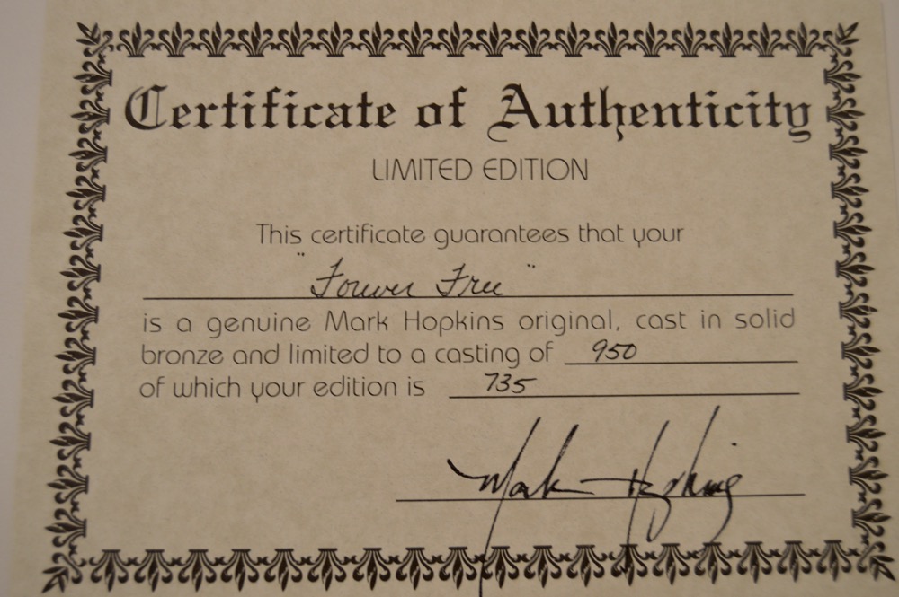 Mark Hopkins "Forever Free" Bronze Eagle Sculpture