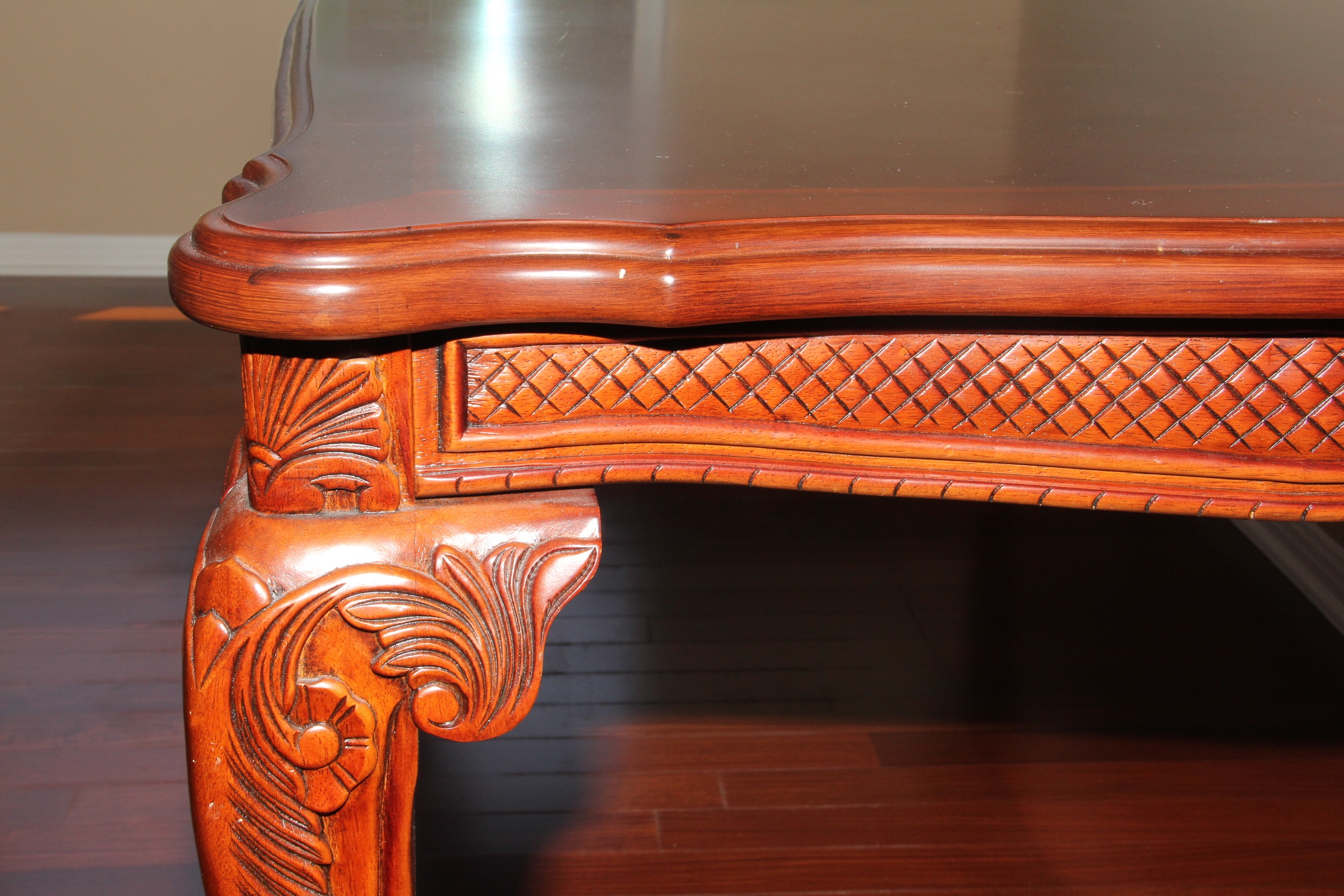 Cherry Tone Dining Room Set by Ashley Furniture