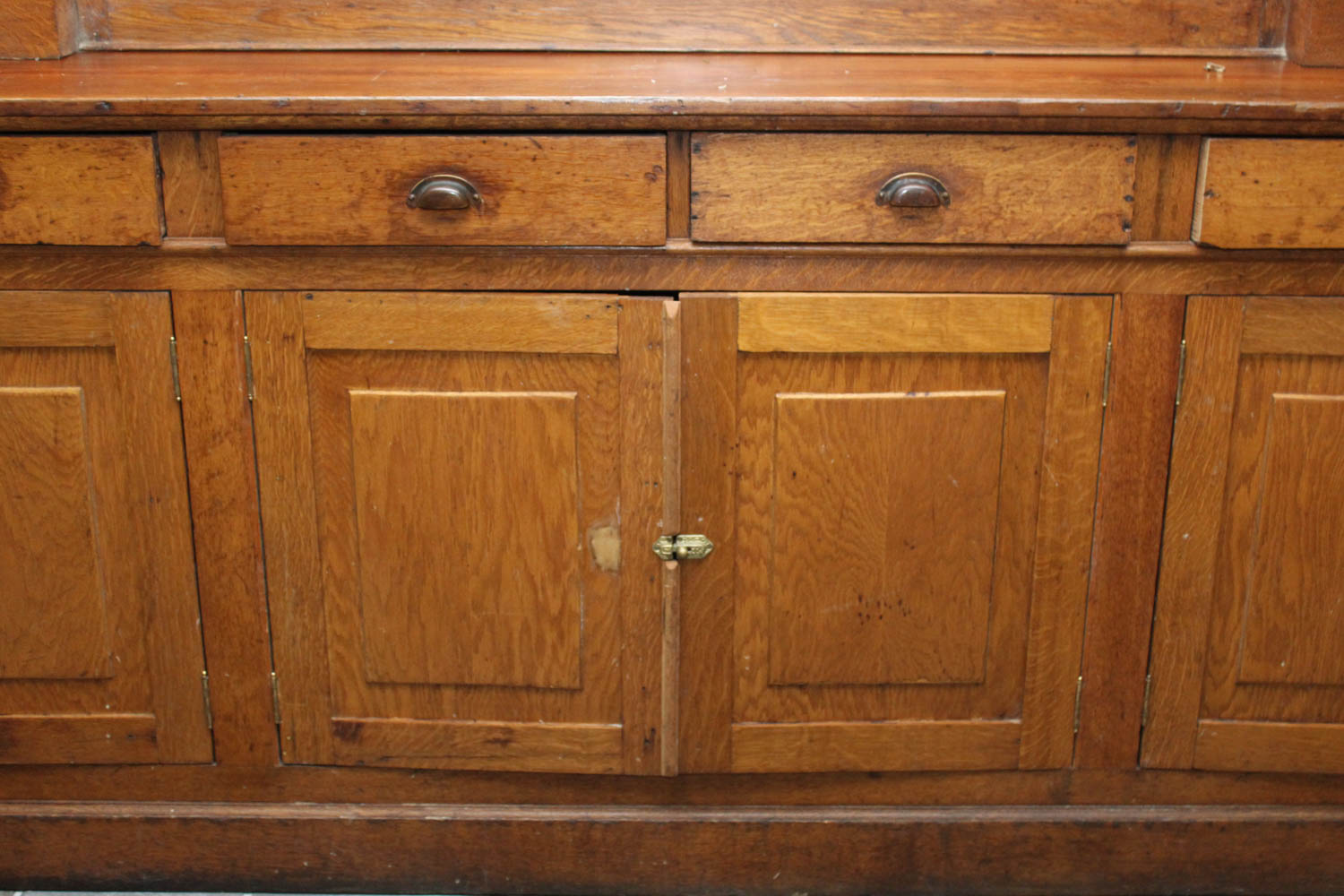 Pre-Prohibition Era Mirrored Tiger Oak Back Bar