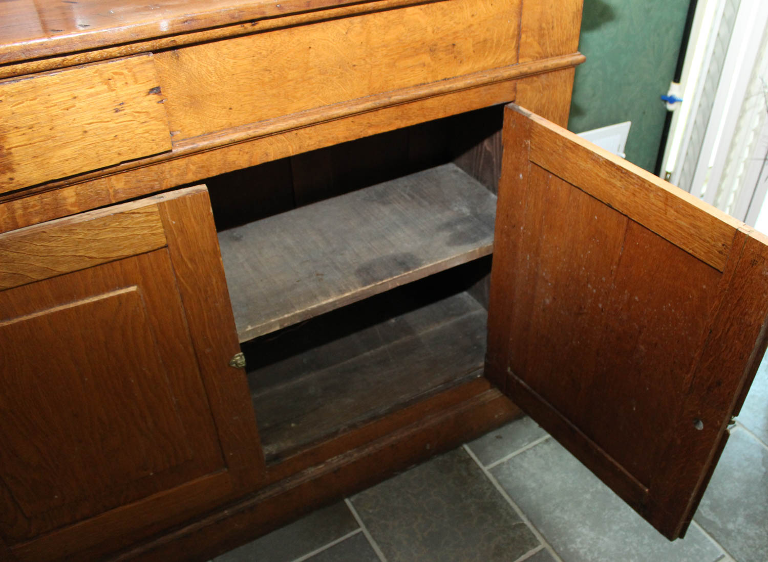 Pre-Prohibition Era Mirrored Tiger Oak Back Bar