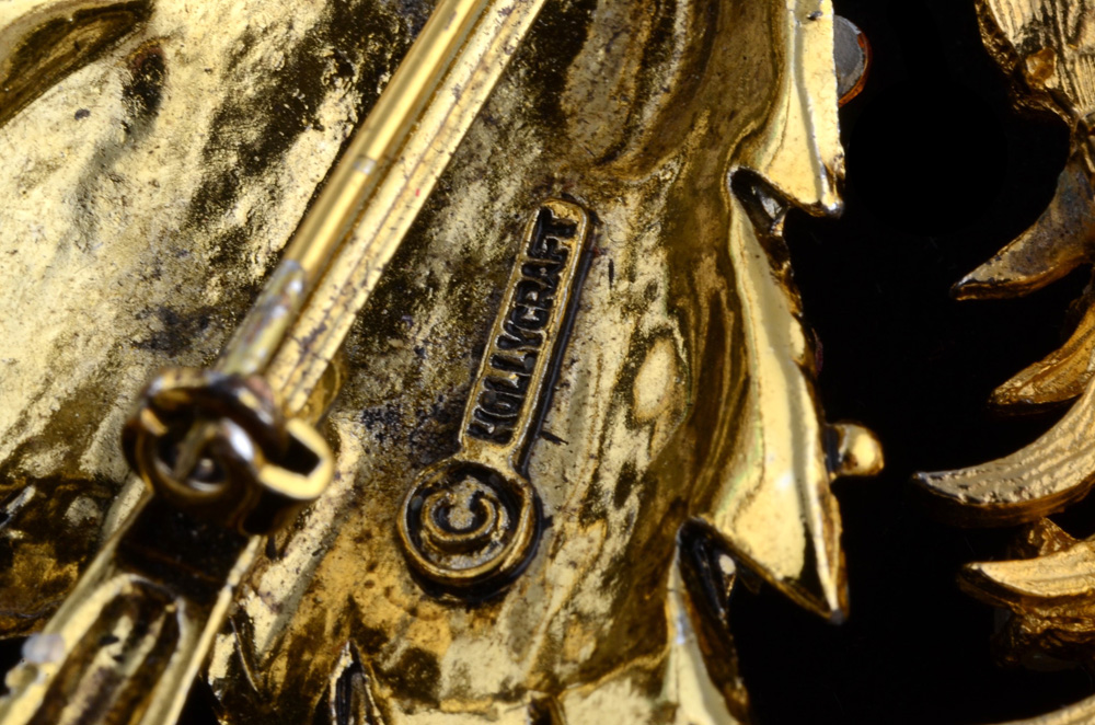 Five Signed Christmas Brooches Including Eisenberg Ice