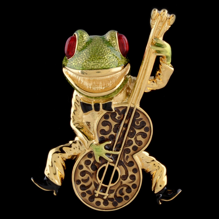 Kenneth Jay Lane Frog Brooch