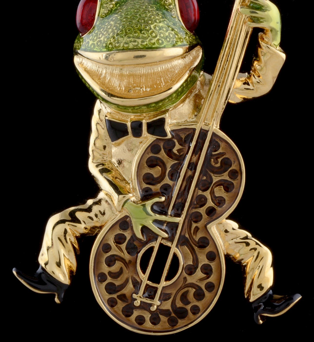 Kenneth Jay Lane Frog Brooch