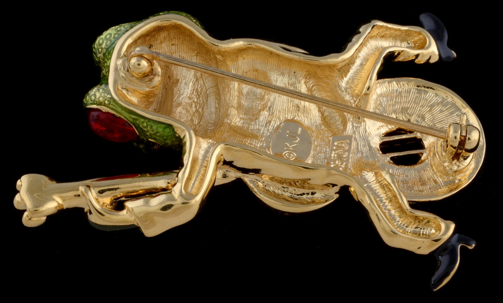 Kenneth Jay Lane Frog Brooch