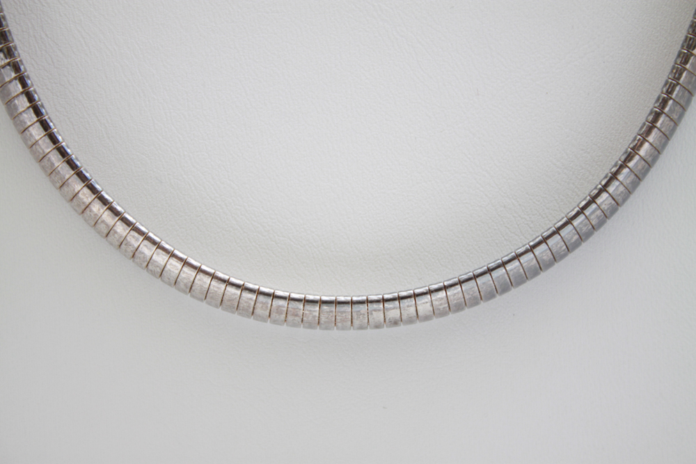 Sterling Silver Omega Chain Necklace