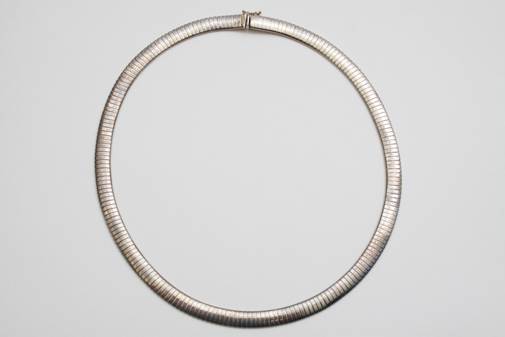 Sterling Silver Omega Chain Necklace