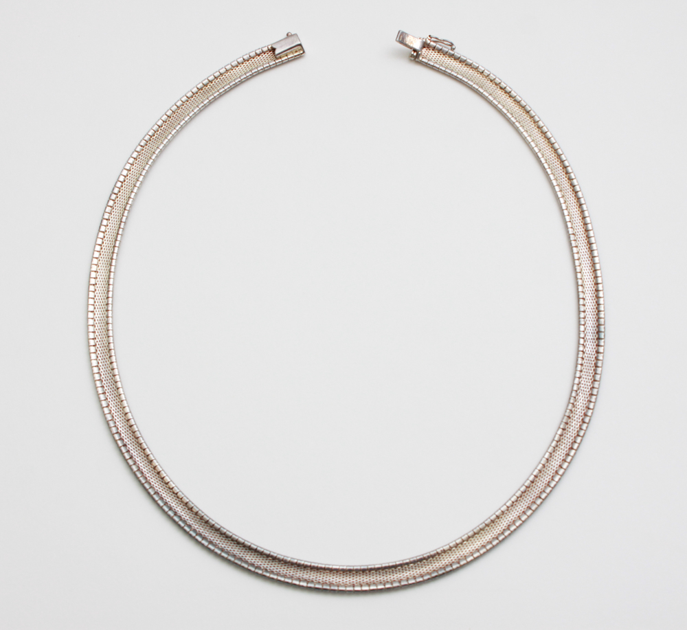 Sterling Silver Omega Chain Necklace