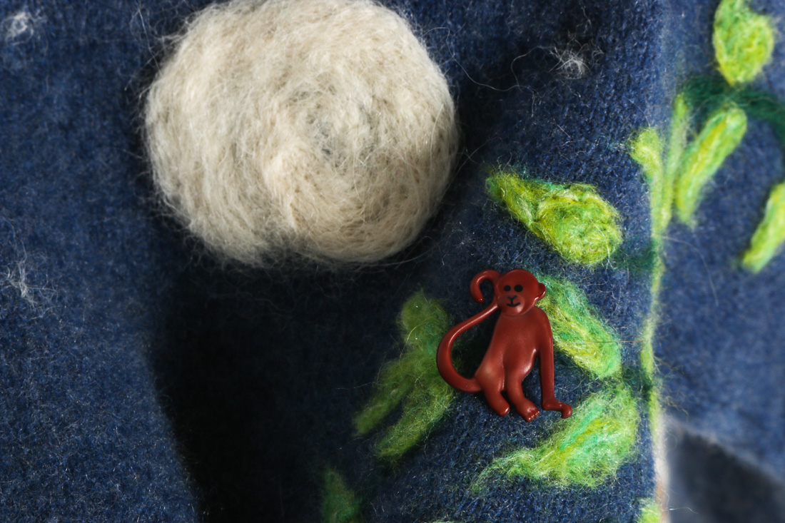 Giraffe Coat Rack, Book and Sweater