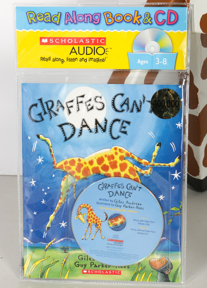 Giraffe Coat Rack, Book and Sweater