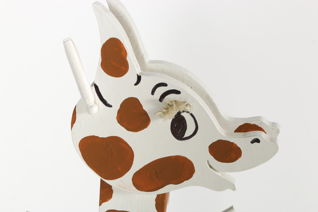 Giraffe Coat Rack, Book and Sweater