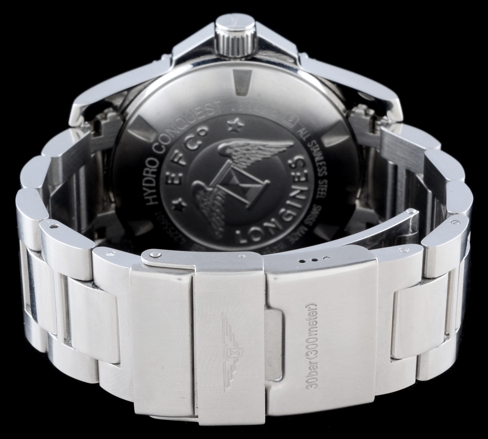 Men's Longines HydroConquest Divers 41mm Black Automatic Steel Watch